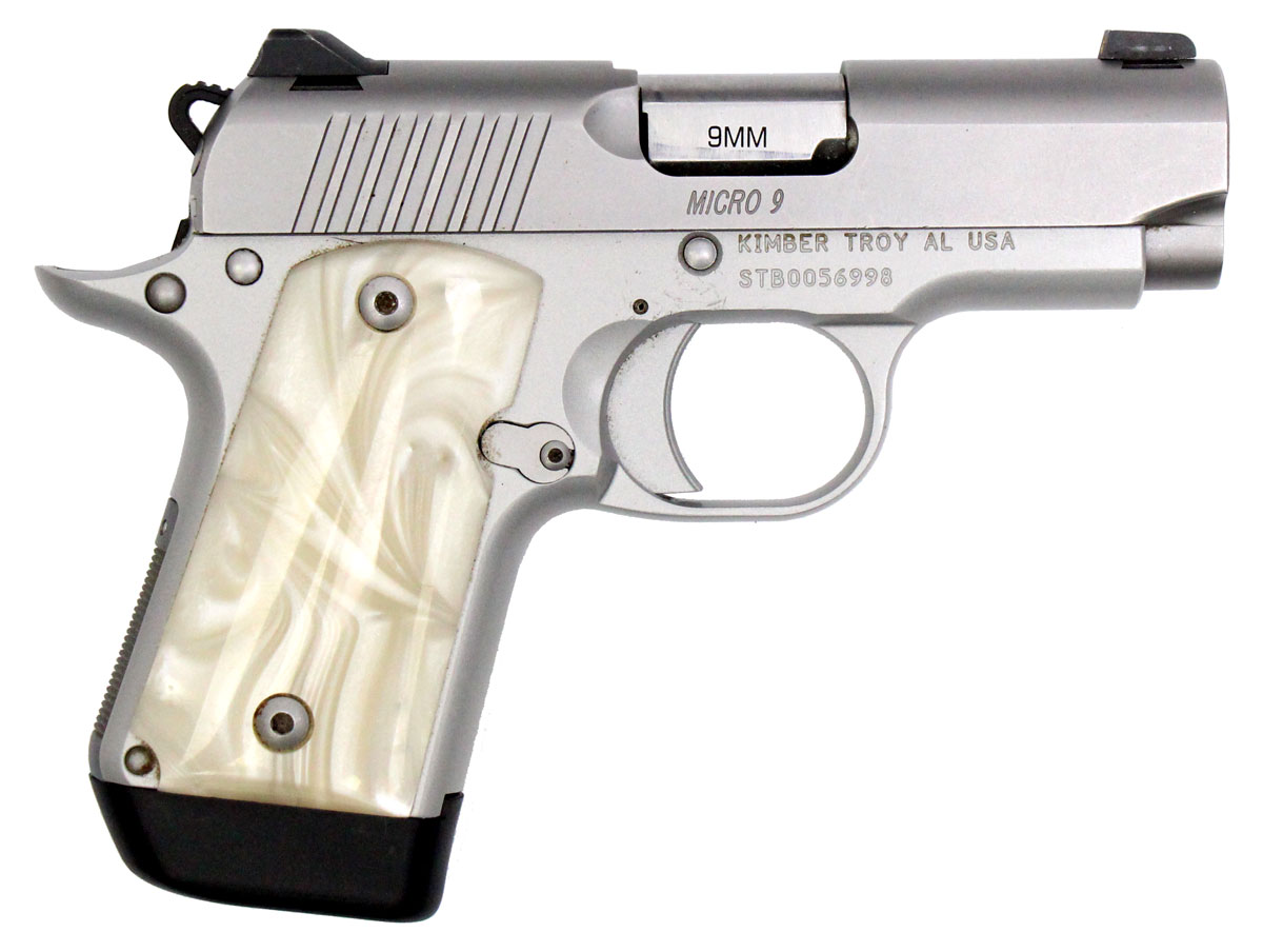 Kimber Micro 9 Stainless 9mm Pistol - Used in Good Condition with Case Kimber Micro 9 Stainless 9mm Pistol - Used in Good Condition with Case