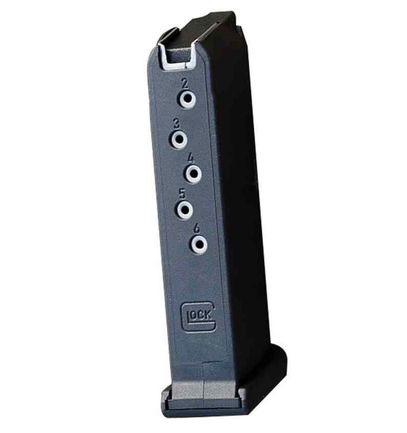 Glock 43 Magazine 9mm 6 Rounds Flat Floorplate
