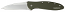 Kershaw 1660OL Olive Drab Leek Assisted Flipper Folding Knife 