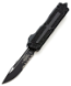 Microtech Scarab II Gen III S/E Black Part Serrate Single Edge Tactical OTF Knife