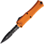 Microtech Hera II Mini D/E Serrate OTF Knife - Orange