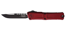 Microtech Combat Troodon S/E Gen III Tactical Standard OTF Knife - Merlot Red/Black