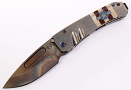 Medford Midi Marauder S45VN Vulcan Stars'N'Bars Folding Knife