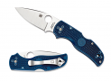Spyderco Native 5 Lightweight Dark Blue Folding Knife Plain Edge