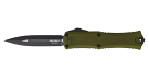 Microtech Hera II Mini D/E Standard OTF Knife - OD Green/Black
