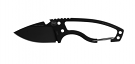DPx Gear Heat Hiker Black Fixed Blade Knife
