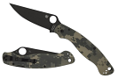 Spyderco C36GPCMOBK2 Military Camo Black Blade Folding Knife Plain Edge Spyderco C36GPCMOBK2 Military Camo Black Blade Folding Knife Plain Edge