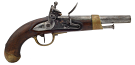 French Napoleonic Model AN XIII Flintlock Cavalry 69 Caliber Pistol Maubeuge Arsenal - Collectible *1812 DOM*