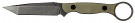 Toor Knives Serpent Fixed Blade Knife - Covert Green