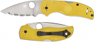 Spyderco C41SYL5 Native Salt Serrated Folding Knife Yellow FRN Spyderco C41SYL5 Native Salt Serrated Folding Knife Yellow FRN