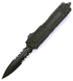 Microtech Scarab II Gen III D/E Black Part Serrate Double Edge Tactical OTF Knife Microtech Scarab II Gen III D/E Black Part Serrate Double Edge Tactical OTF Knife