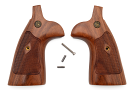 Smith & Wesson Factory Original N Frame Square Butt Wood Diamond Grips - Vintage Grips Smith & Wesson Factory Original N Frame Square Butt Wood Diamond Grips - Vintage Grips