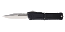 Microtech Combat Troodon Gen III Stonewash Bowie Standard OTF Knife - Black